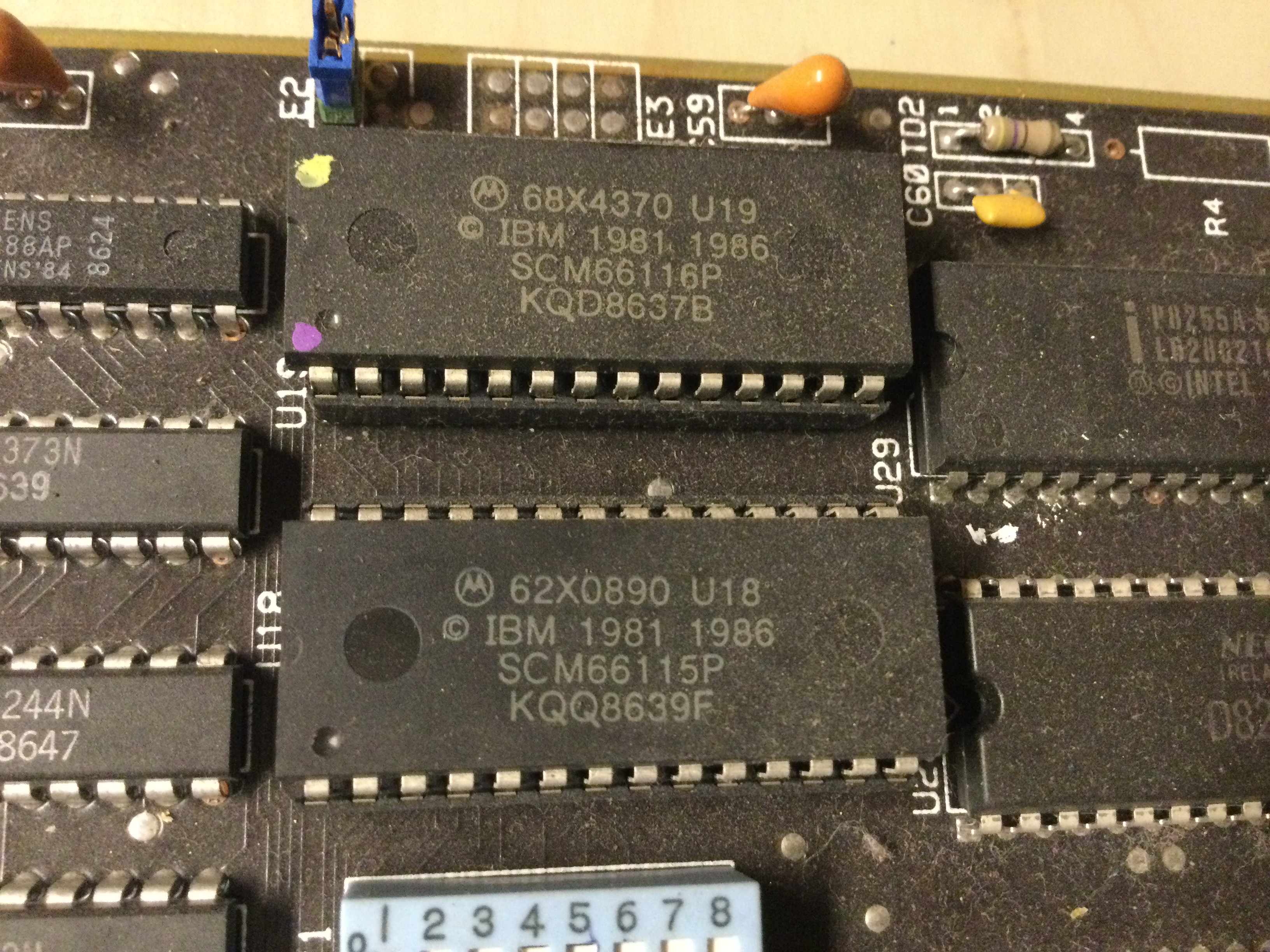 Das IBM Mainboard - Version des ROMs