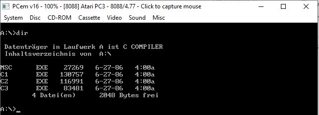Die erste Diskette - Compiler