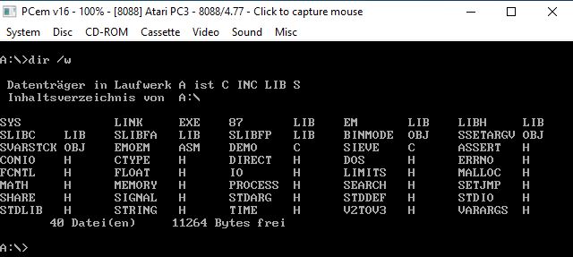 Diskette 3 Inhalt C INC LIB S