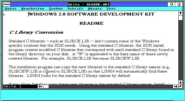 Die Datei README des SDK