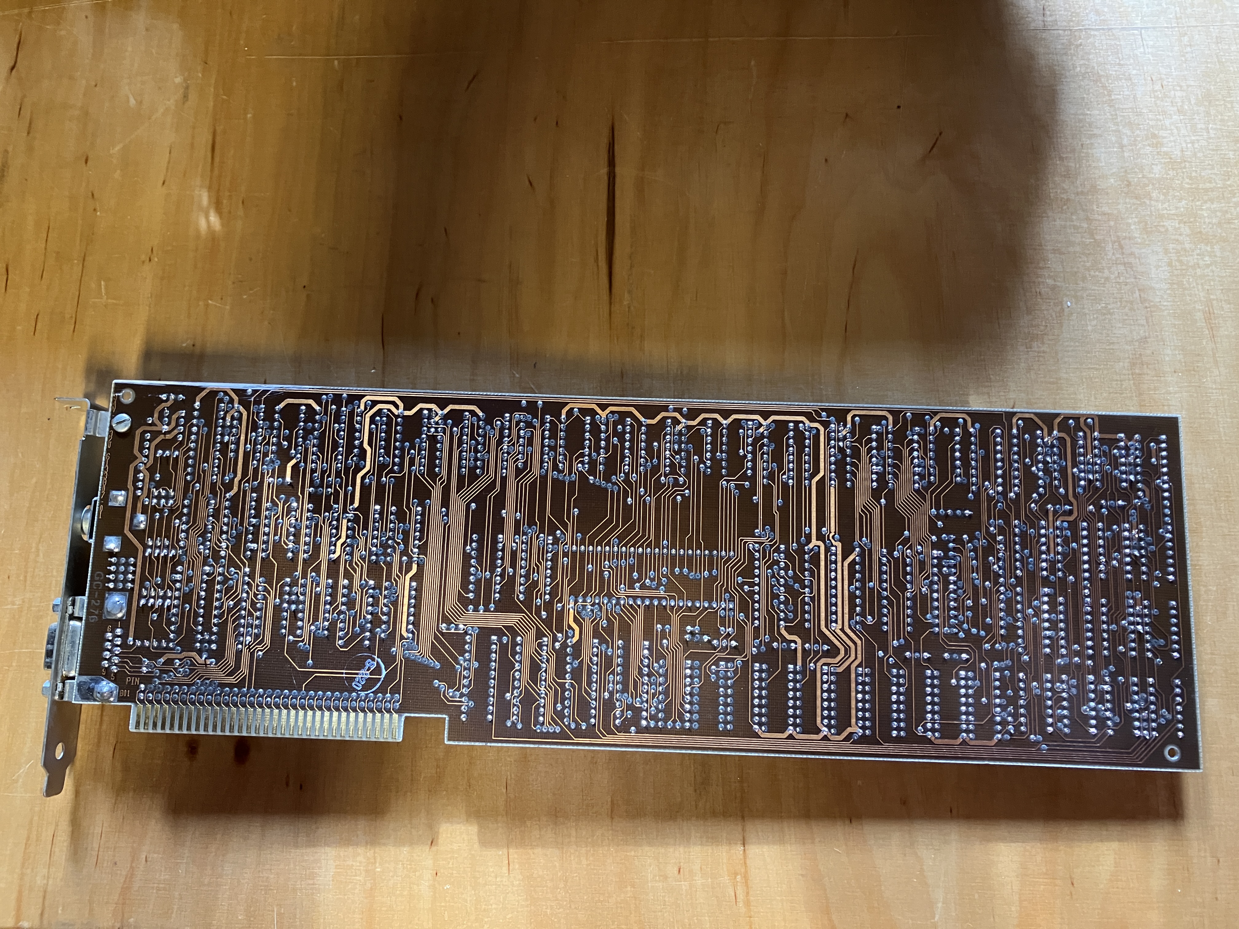 IBM CGA Karte Rückseite