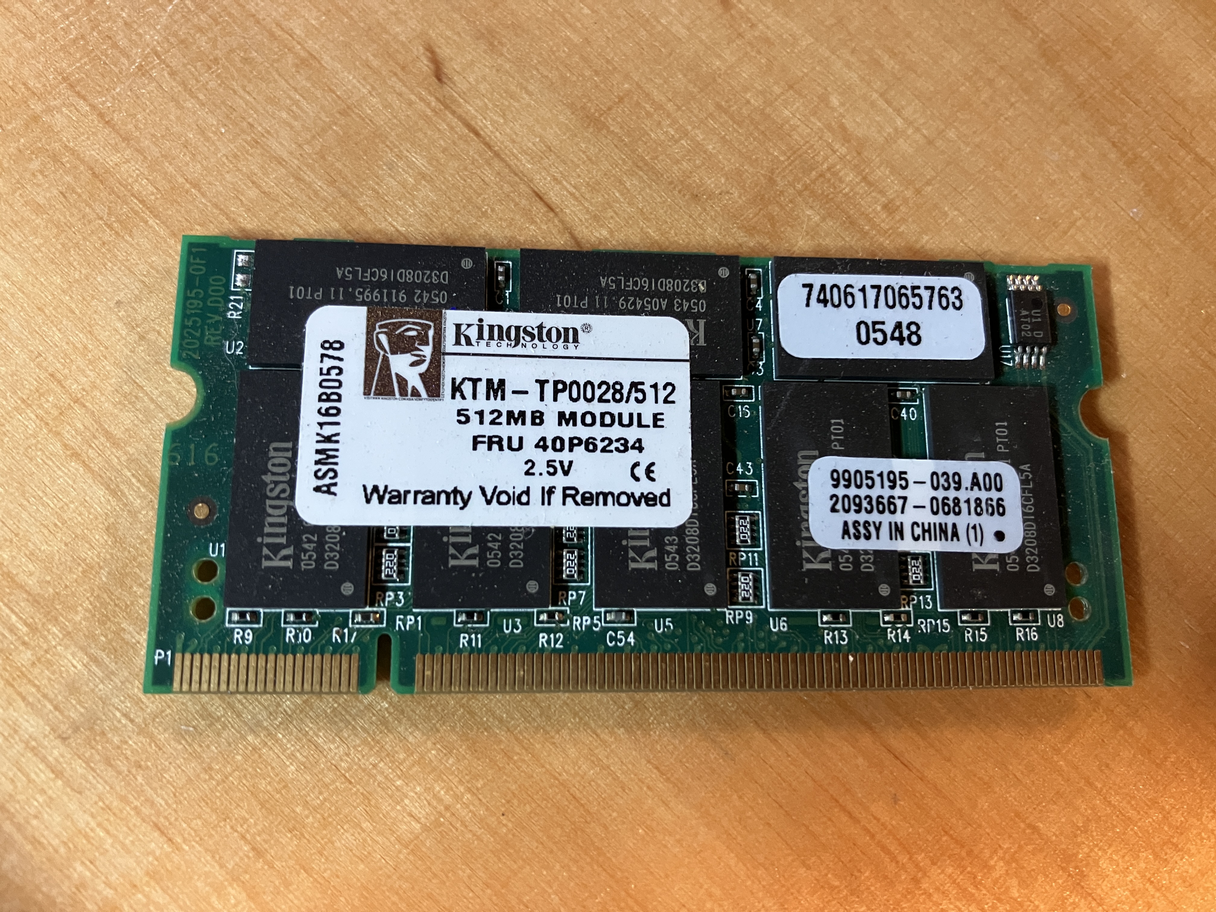 IBM T40 RAM Modul Kingston