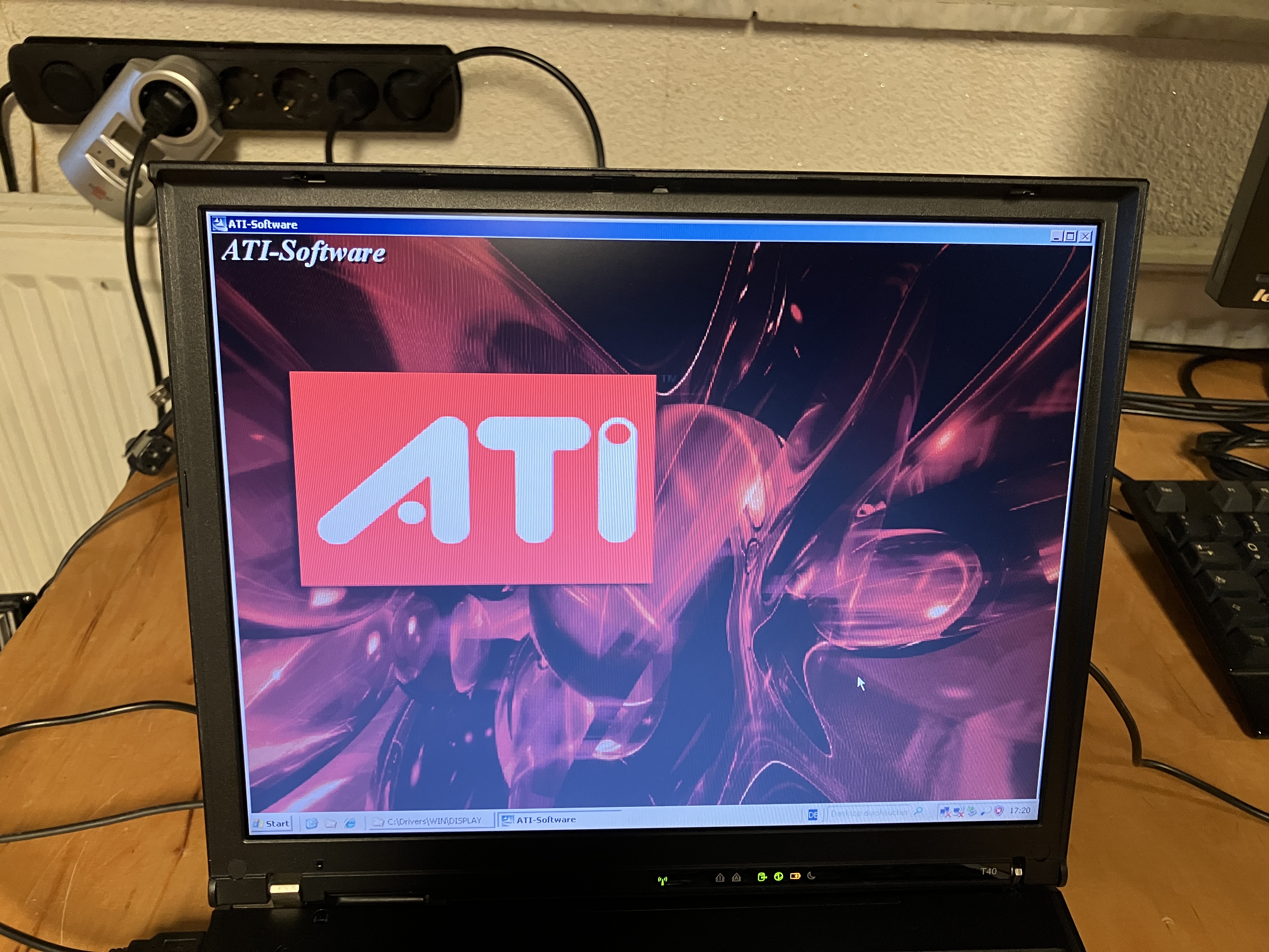 Installationsscreen der ATI Treiber