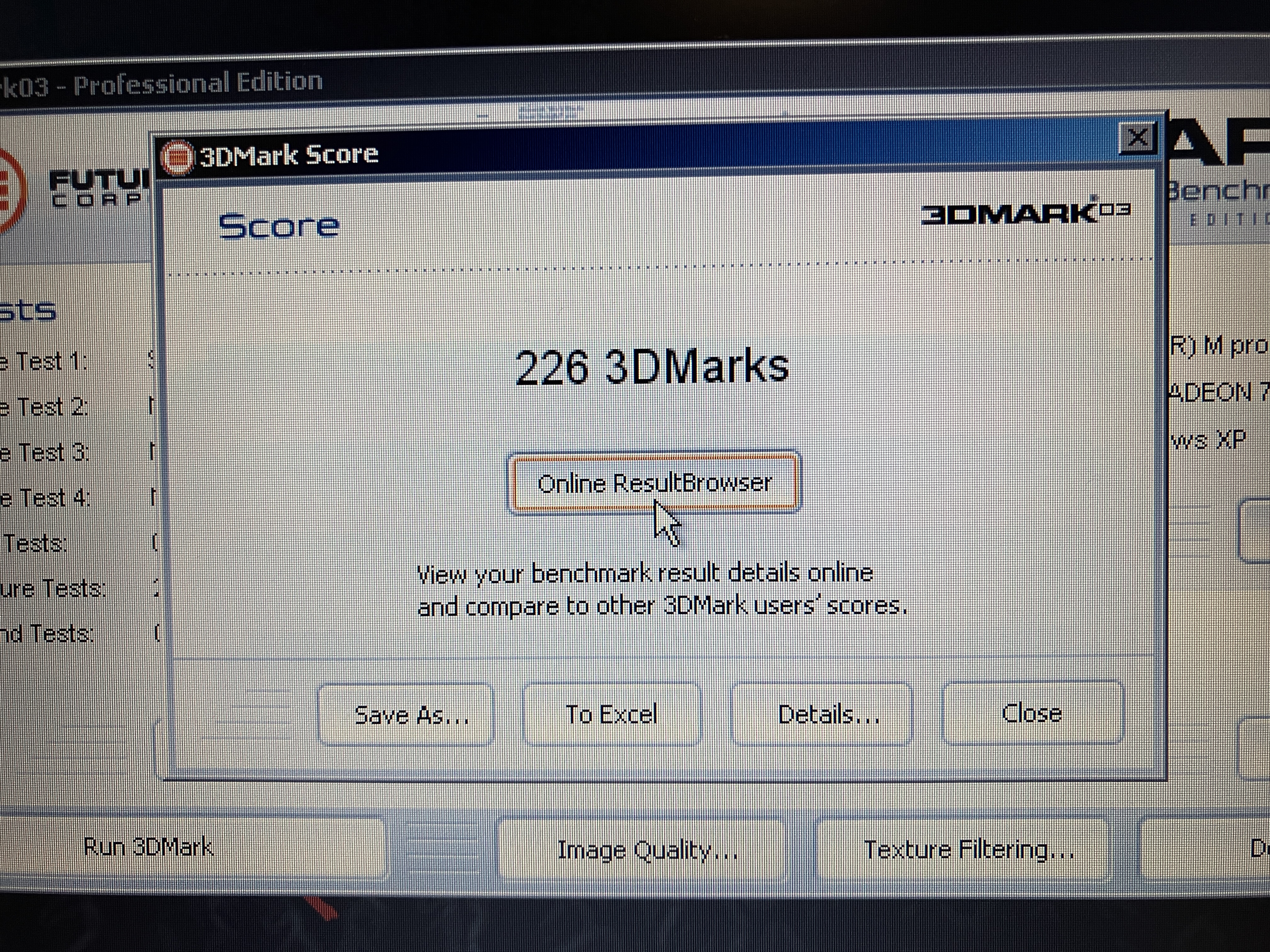 3Dmark2003 Result